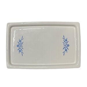 Vintage Corning Ware Blue Cornflower Bake Tray P-35-B, Rectangular 16x10.5"